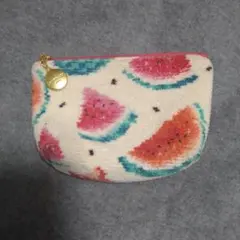 【新品未使用】フェイラー　スイカ型ポーチ 新品未使用】フェイラー スイカドット☆スイカ型ポーチ☆スイカ