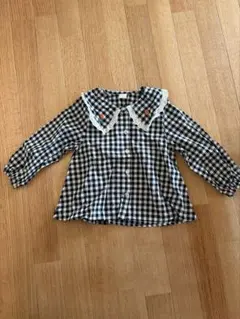 futafuta チューリップチェック柄 長袖シャツ 100cm