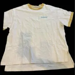 WEGO　デザインTシャツ　リンガー　刺繍　ワンポイント　ビッグプリント