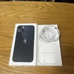 空箱iPhone 13 ミッドナイトLightningケーブル付き