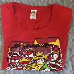 トマトキャラクター柄半袖シャツ