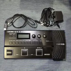 BOSS GT-1 ギターエフェクター 本体 教科書 アダプター付き - メルカリ