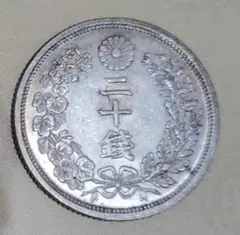 日本銀貨 竜5銭銀貨 明治7年 - メルカリ