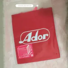 NewJeans ロゴトートバッグ レッド ADOR