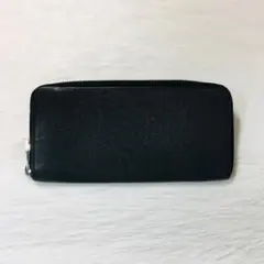 GUCCI グッチ ラウンドジップ長財布 Gタッセル 黒 レザー シェリー美品 