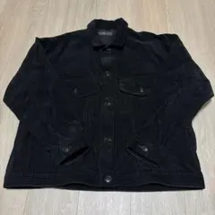 【無印良品】黒 コーデュロイジャケット XXS-XSのサムネイル