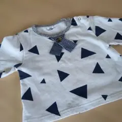 museum by RITコットン１００% 三角形パターンデザイン長袖７０サイズ