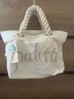 新品！ジェラピケ　ホワイト トートバッグ