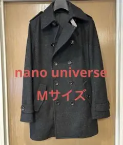nano universe ダークグレー ピーコート　Mサイズ