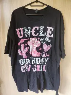 GILDAN UNCLE OF THE BIRTHDAY COWGIRLTシャツ