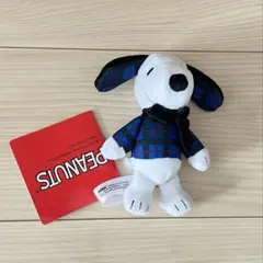 スヌーピー マスコット チェックファッション