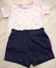 ガールズ　Tシャツ＆ハーフパンツ　３点セット　H＆M　ユニクロ
