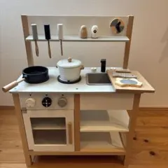 おままごと　キッチン　木製　無垢材のサムネイル