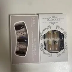 ネイルチップ 2セット ドット ウィッシュコア