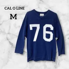 キャルオーライン CAL O LINE フットボールTシャツ ブルー Mのサムネイル
