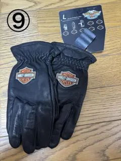 ⑨未使用 HARLEY-DAVIDSON 革手袋 Lサイズ メンズ
