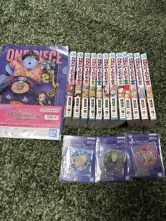 ONE PIECE 12巻分+ アクリルチャーム、ファイル