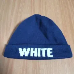 White Mountaineering ニット帽 ネイビー