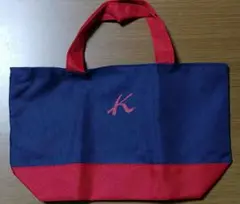 【未使用品】　Kitamura　ランチトートバック　ネイビー&レッド