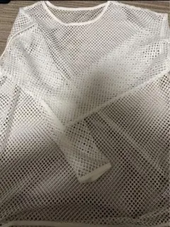 WEGO ウィゴー　メッシュ　BIG ロンT ホワイト　F