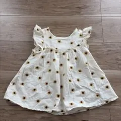 après les cours ひまわり柄ブラウス100