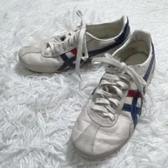 オニツカタイガー　ランスパーク　ホワイト　レザー　23cm