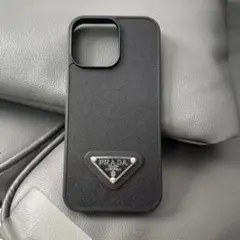 PRADA ブラック iPhone16ProMax用ケース