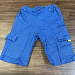 ファミリア　カーゴハーフパンツ　青 120cm