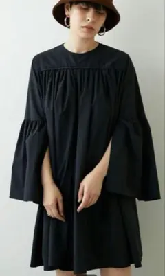 美品 Whim Gazette タフタギャザーチュニックのサムネイル