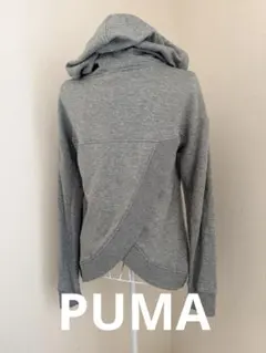 PUMA グレー フード付き パーカー
