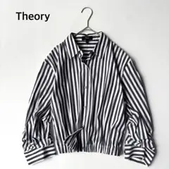 現行 セオリー Awning Stripe Fixed Sleeve Shirtのサムネイル
