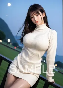 AI 美女 グラビア 可愛い 美人 清楚 A4ポスター 高画質 c110929