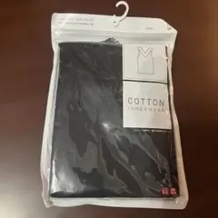 コットン100% ブラックキャミソール S