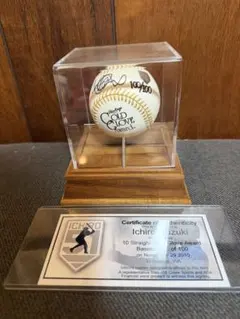 イチロー 直筆サインボール 100個限定 ゴールドグラブ賞記念のサムネイル