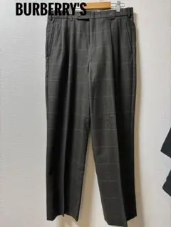 BURBERRY'S グレー チェック柄 スラックス