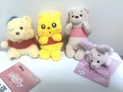 ディズニー くまのプーさん ピグレットぬいぐるみ 4体セット