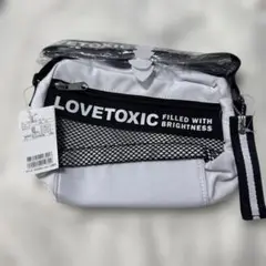LOVETOXIC メッシュポケット付きショルダーバッグ