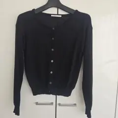 RETRO GIRL ブラック長袖カーディガン