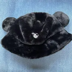 ディズニー ミッキー 耳付きバケットハット ファー