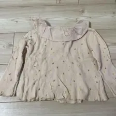 ZARA ワッフル素材 花柄 トップス 98cm