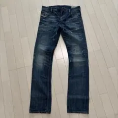 DIESEL ダメージ加工 ダークブルー ジーンズ　　28インチ