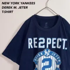 7*7様 両面ビッグプリントHanesニューヨークヤンキースデレクジーター記念T