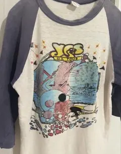 70s 80s YES バンド ラグラン vintage Tシャツ　バンT 古着のサムネイル