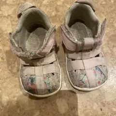 イフミ－ スニーカー代わりにもなる！ベビーサンダル ピンク 花柄 13.5サイズ