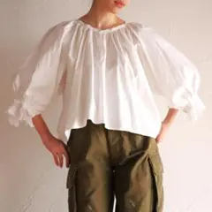 80s EURO balloon sleeve design shirt jkt - メルカリ