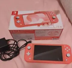 ⭐︎超美品⭐︎Nintendo Switch Lite コーラルピンク本体＋充…
