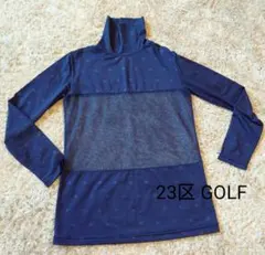 23区GOLF ハイネックシャツ ネイビー レディースのサムネイル