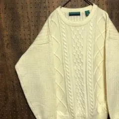 90s〜00s　CLAYBROOKE　長袖ニット　サイズL NC141