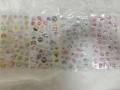 可愛いキャラクター 3D シール 4枚セット