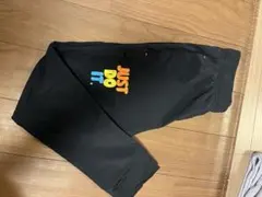 NIKE キッズ レギンス 140 ブラック スパッツ 綿混 ナイキ ガールズ